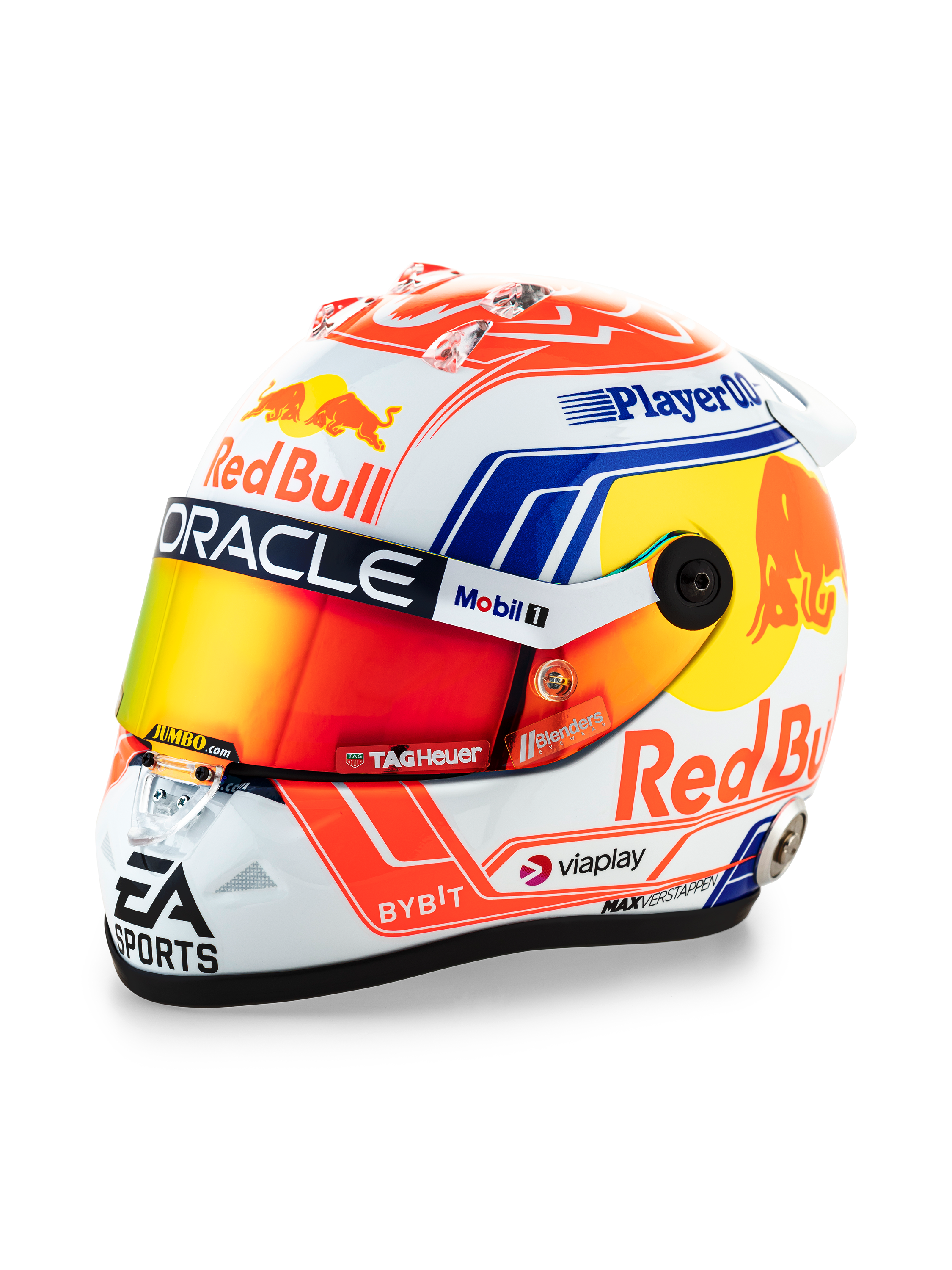 Mini Casque F1 Formule 1 Red Bull Racing 2022 replica 1:2 signé