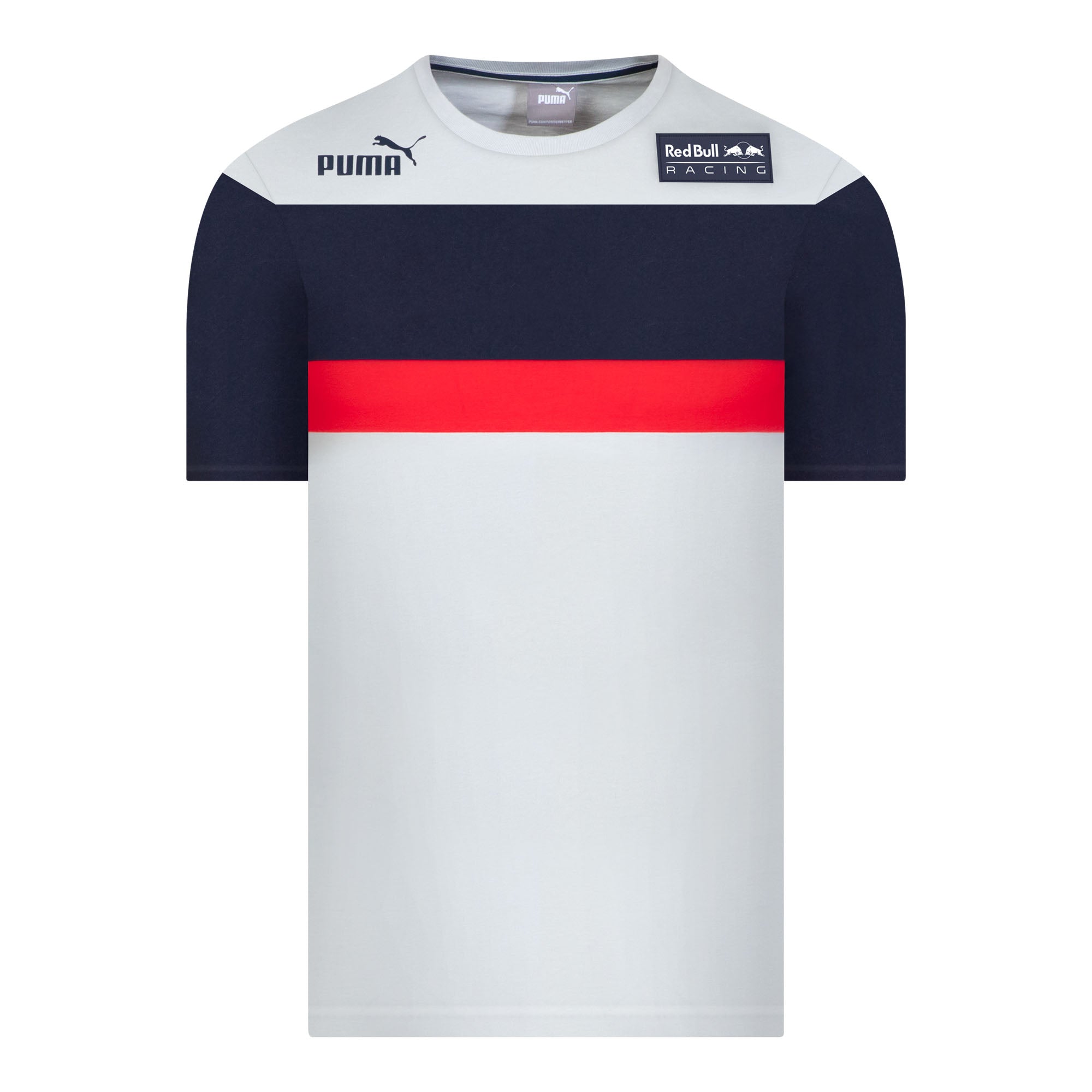 Puma T-Shirts : Buy Puma Team Striped Mens White T-shirt Online