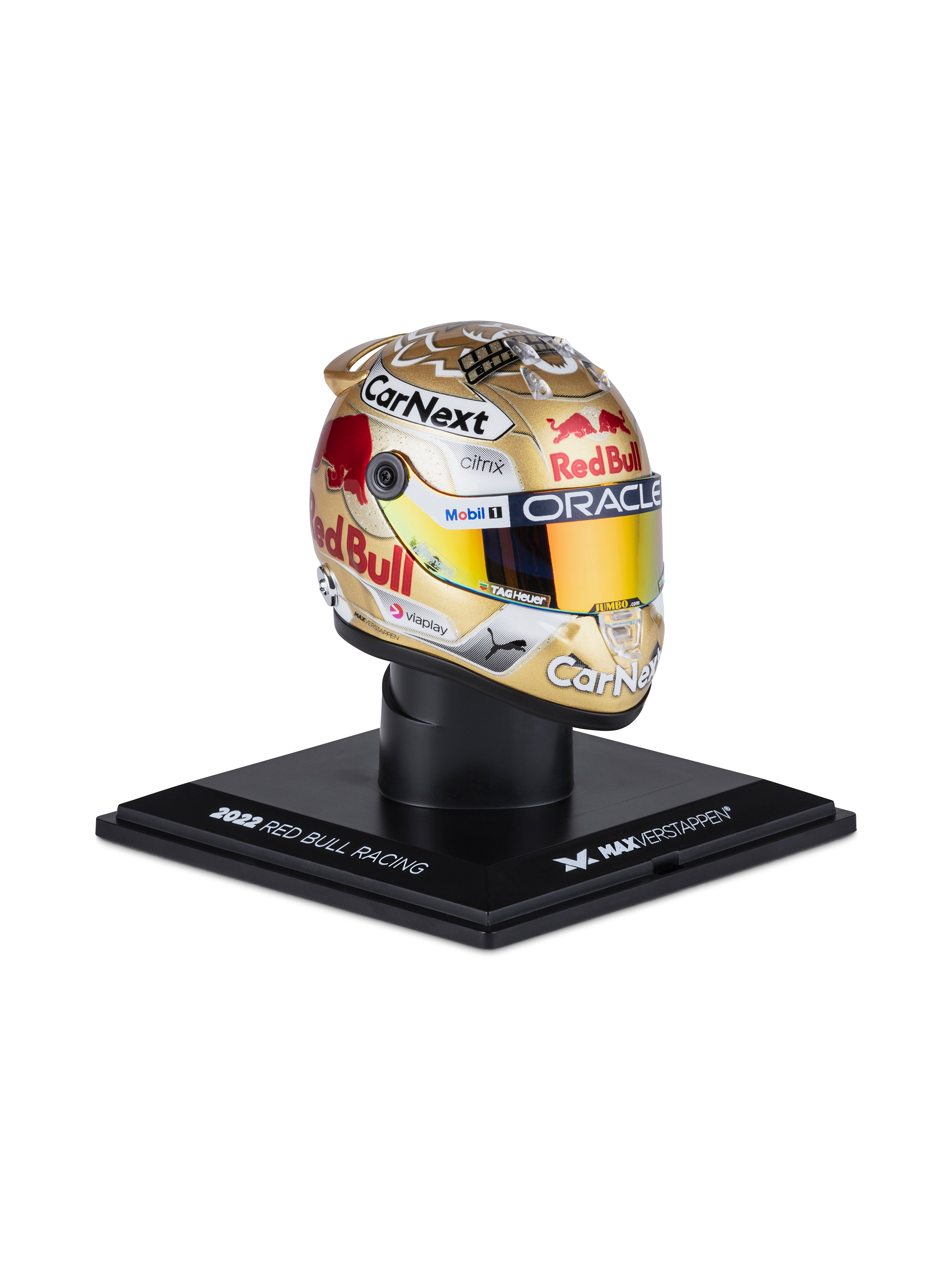 Oracle Red Bull Racing 1:4 Max Verstappen World Championship 2022 Mini  Helmet